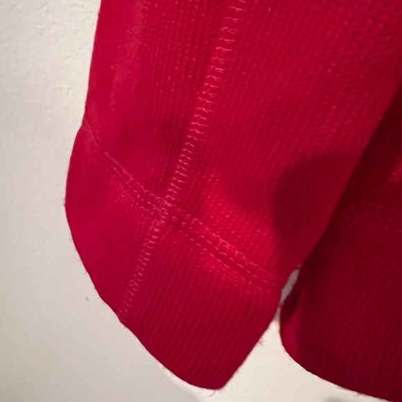 CALVIN KLEIN NWOT RED KNIT JACKET - Picture 7 of 10